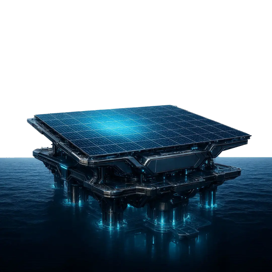 Construção Plataforma Solar Oceânica